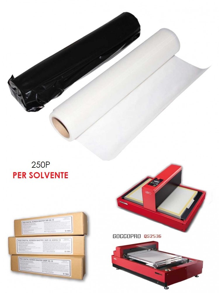 Tessuto 250 Fili per Solvente Goccopro QS200 e QS2536 - 20 mt